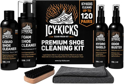 ICYKICKS Premium 6-in-1 Sneaker Cleaning Kit Foam Cleaner
